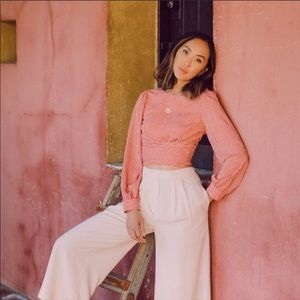 EUC Chriselle X J.O.A. Striped Reversible Top